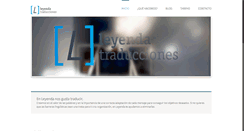 Desktop Screenshot of leyendatraducciones.com