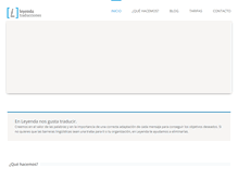 Tablet Screenshot of leyendatraducciones.com